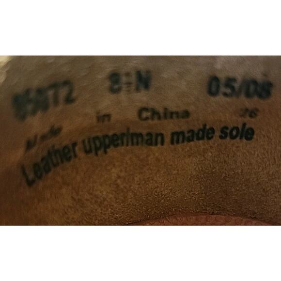 Clarks Womens Shoes Brown Leather Size 8.5 M Slip On Comfort Unstructured Loop - Picture 10 of 11